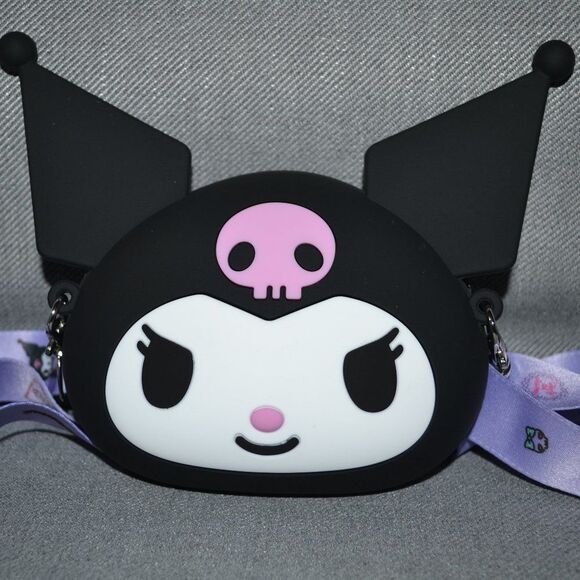 Mini Kuromi Black Crossbody Bag Gift Set Idea Kawaii Mini Notebook Bundle - Picture 3 of 11